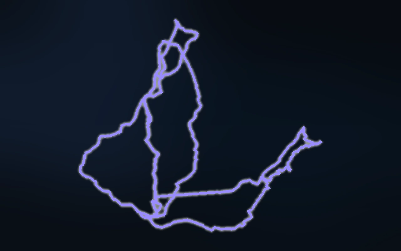 Mapa sugerido de las rutas de 3 horas