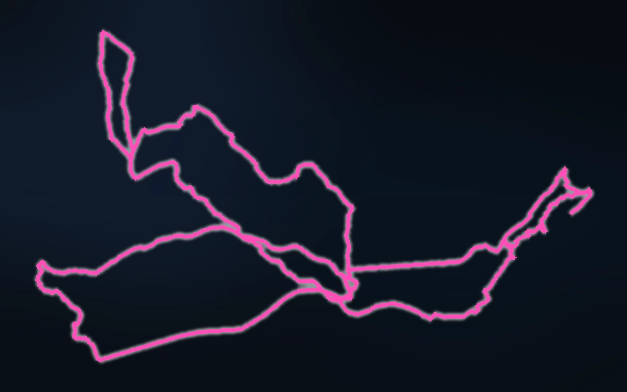 Mapa sugerido de las rutas de 4 horas